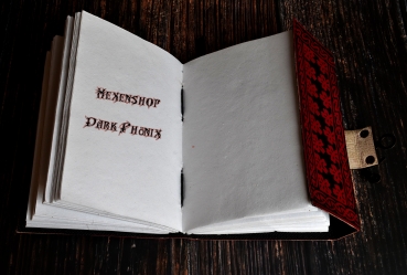 Hexenshop Dark Phönix Buch der Schatten Pentagramm Rot- Schwarz